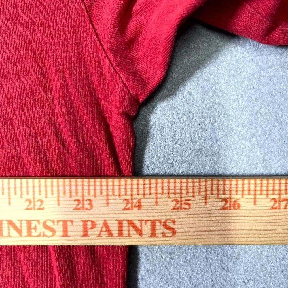 True Religion I m‎ on the Rise Shirt Mens XL Red Cotton Crew Neck Streetwear